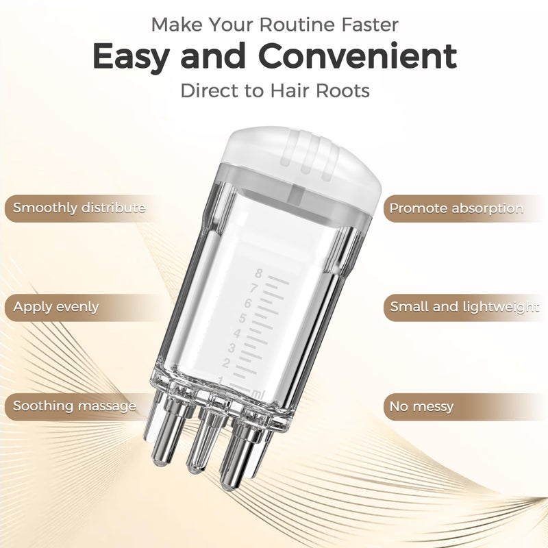 WL-YBOPRO Minoxidil Applicator, Quick Efficient Apply No Messy Hair Serum Applicator Small Minoxidil Applicator Tool, Hair Applicator Bottle Minoxidil Brush Scalp Applicator Comb Dedicated to Minoxidil - Image 2
