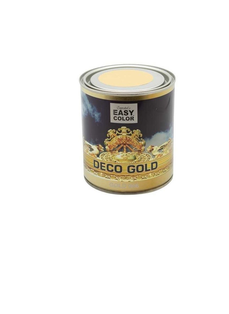Coprabel Easy Color Deco Gold Gold 906 Water Base Paint - 750ml  - Image 1