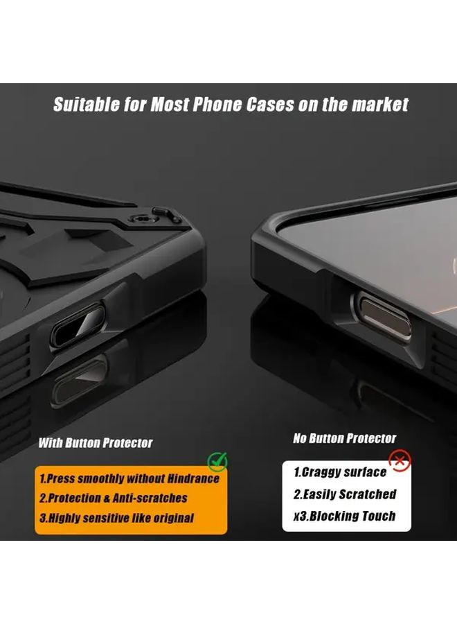 iPhone 16 Pro Max Metal Camera Button Frame 2 Pack Titanium Grey Durable Scratch Resistant - Image 4