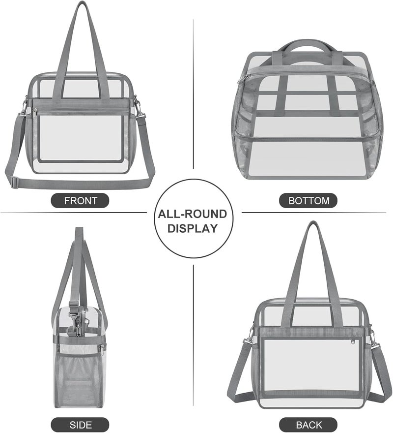USPECLARE Clear Bag for Stadium Events,Transparent Bag for Work Sports Games Concerts Travel Gym - Image 5