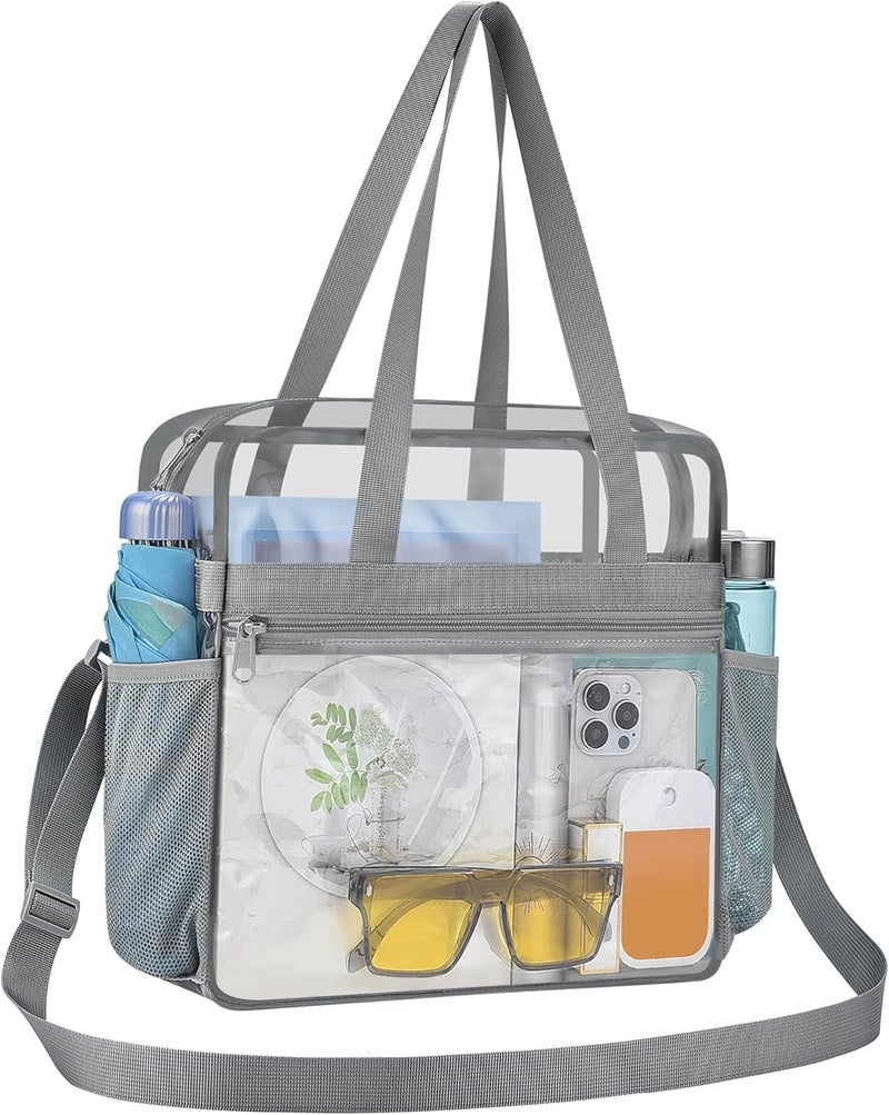 USPECLARE Clear Bag for Stadium Events,Transparent Bag for Work Sports Games Concerts Travel Gym - Image 1