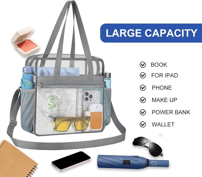 USPECLARE Clear Bag for Stadium Events,Transparent Bag for Work Sports Games Concerts Travel Gym - Image 4