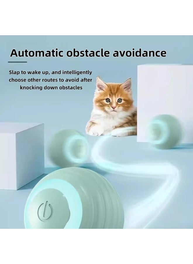 Interactive Cat Ball Toy, Intelligent Indoor Automatic Moving Ball Puzzle Dispel Boredom USB Charging Pet Toy - Image 1