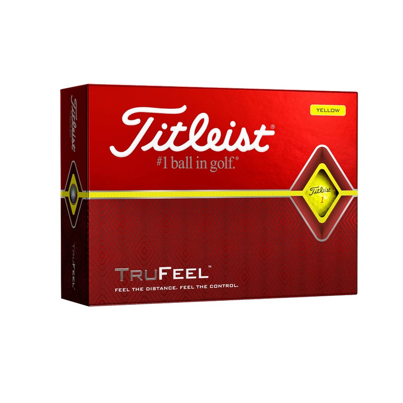 Titleist TruFeel Golf Balls, Yellow, (One Dozen) - Image 1