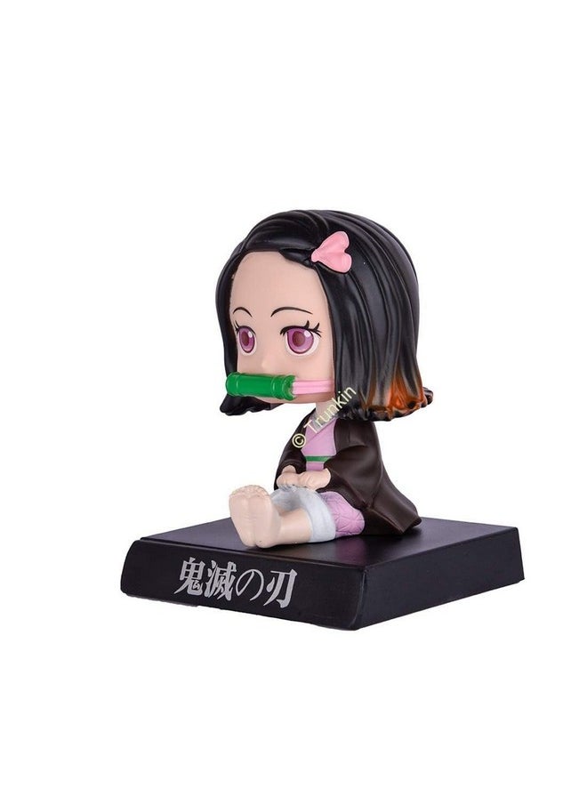 Trunkin - Trunkin Demon Slayer Anime Merchandise Nezuko Figurine |Cute Anime bobblehead | Nezuko Kamado Collectible |Demon Slayer fanmerchandise - Image 1