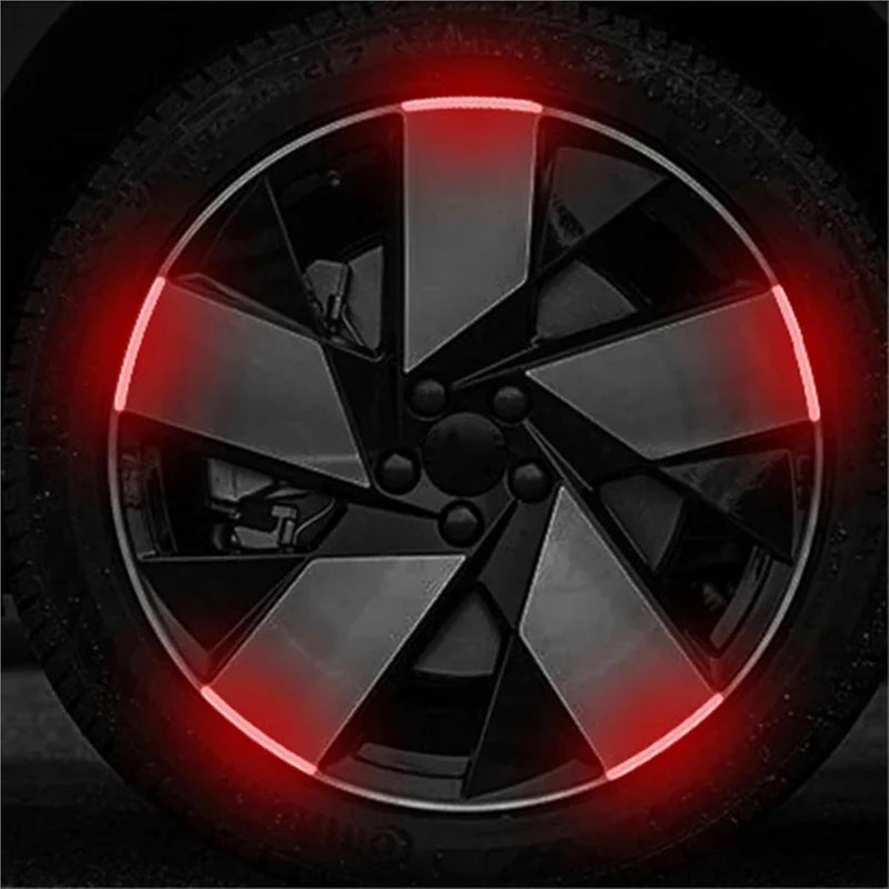 120Pcs Colorful Reflective Strips Car Motorcycle Wheel Hub Stickers Styling Decal Sticker Auto Moto Decor Decals Accessories(Multi) - Image 5