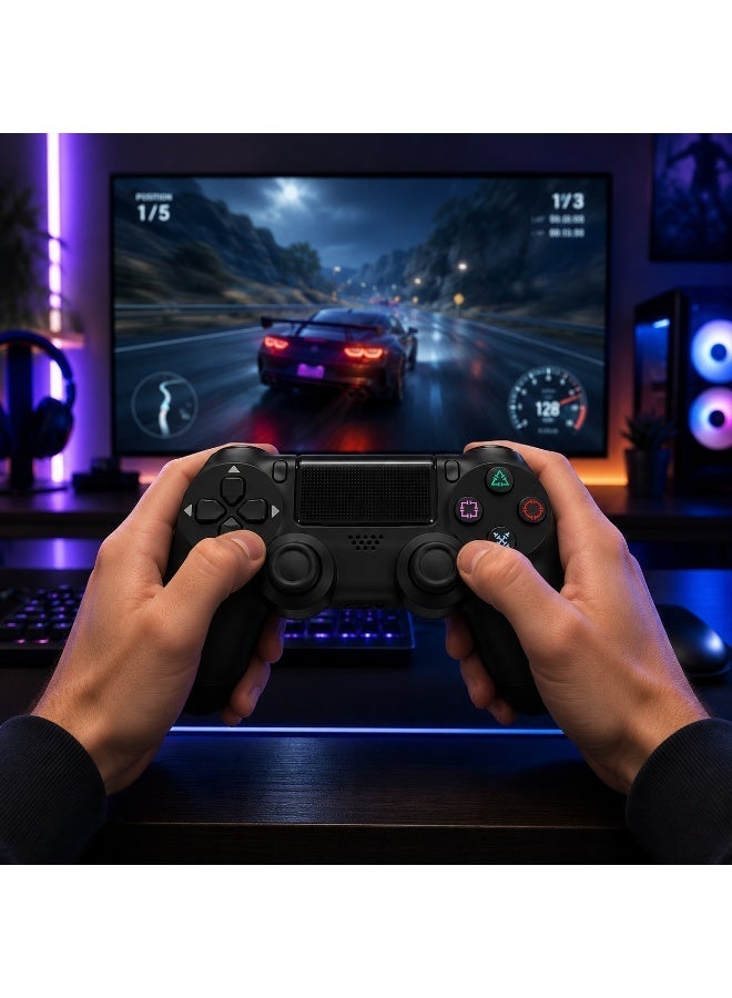 Wireless PS4 Game Controller - Bluetooth Gaming Controller with Dual Vibration, Touchpad, Motion Sensor, Built In Speaker, USB Rechargeable Gamepad - Image 3