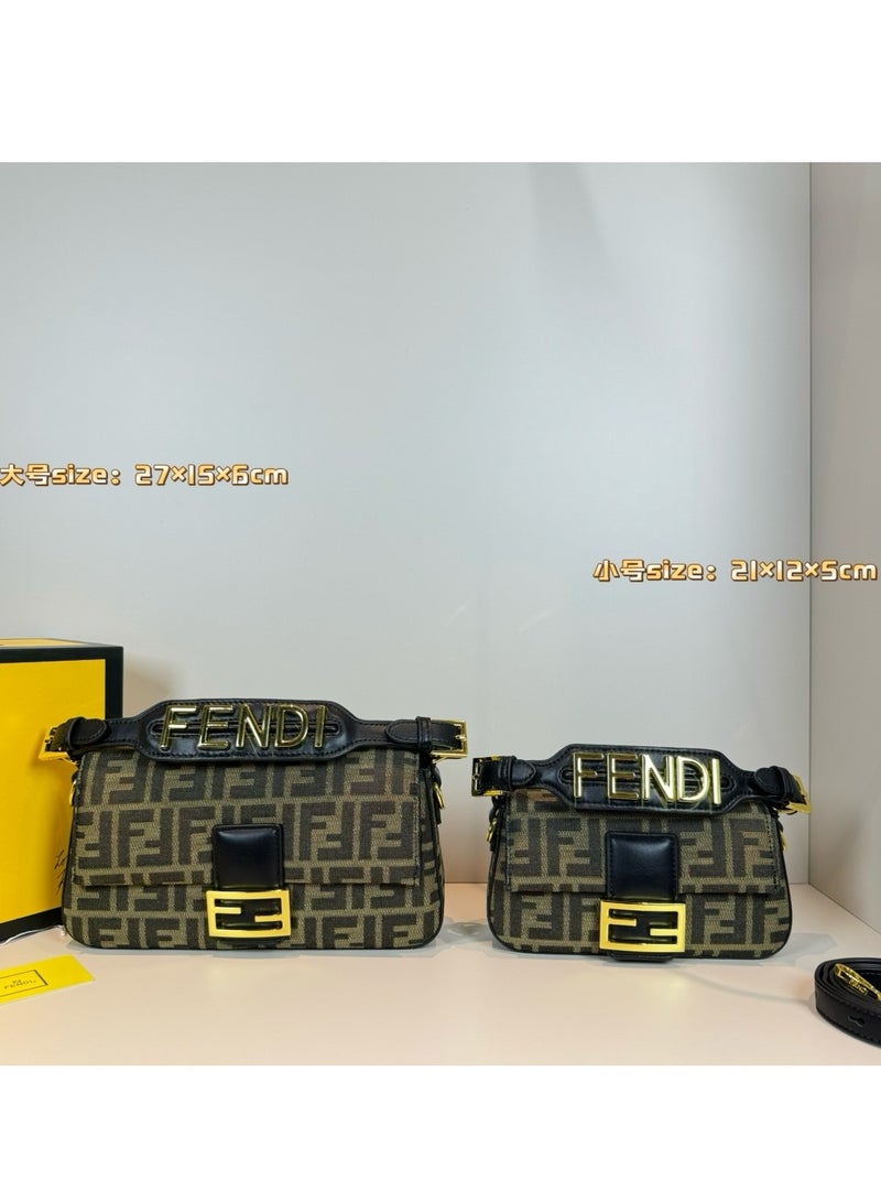 Baguette Leather Shoulder Bag Fendi - Image 3