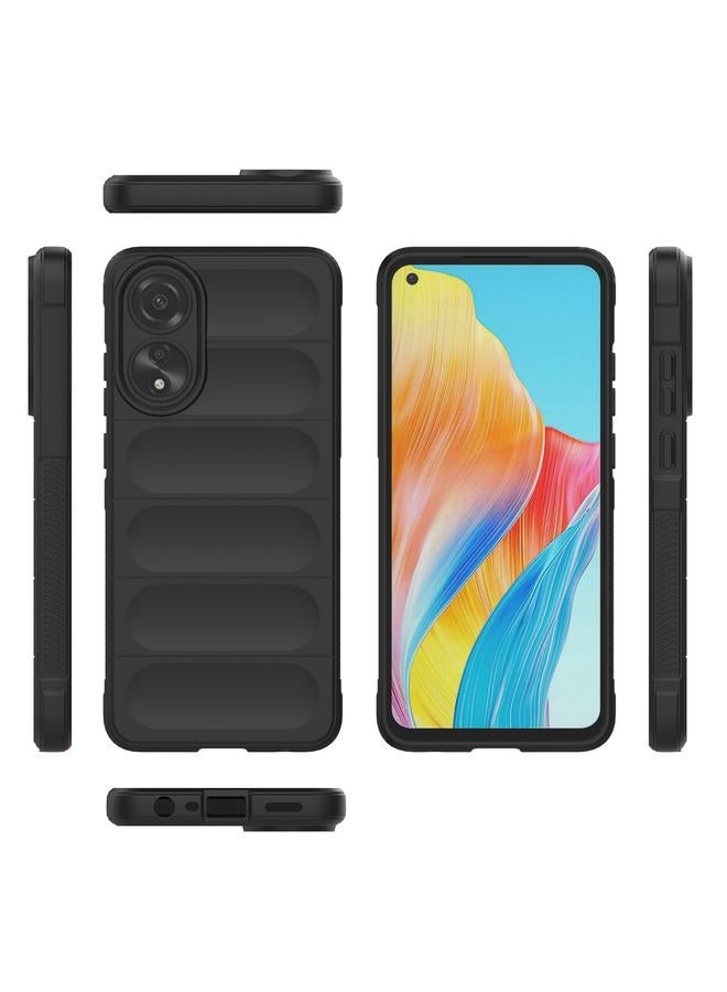S-TOP Case For OPPO A78 4G Global Magic Shield TPU + Flannel Phone Case - Image 3