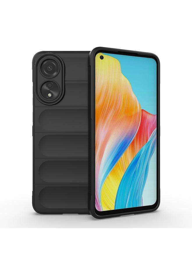 S-TOP Case For OPPO A78 4G Global Magic Shield TPU + Flannel Phone Case - Image 1