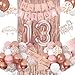 ZPPMZQR 13th Birthday Decorations for Girls Rose Gold 13th Birthday Banner Balloon Cake Topper Sash and Crown Happy 13th Birthday Party Decorations for Girls - Image 3
