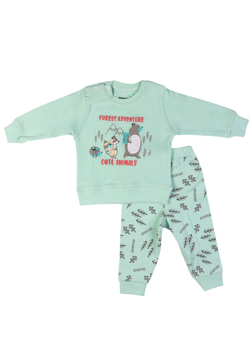 Zercon Autumn Pajama Set for Newborn Babies 1237 - Image 1