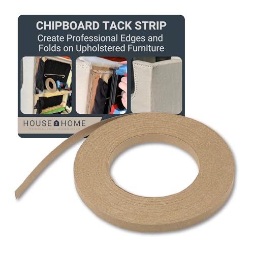 House2Home Upholstery Tack Strip, 1/2 Inch x 20 Yard Roll, Great for Making Professional Edges on Furniture, Couch, Chair, and Sofa, Includes Instructions - Image 1