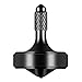 CHEETOP Exquisite Metal Spinning Top Nicely Machined Stainless Steel Fidget Desk Toy Perfect Balance Spin Time for Over 7 Mins Waste Time Efficiently Easy to Work Small Diameter 20mm Black - Image 2