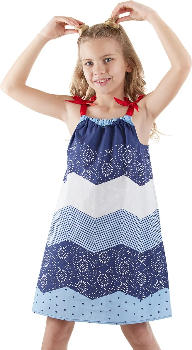 Denokids Chevron Print Dress