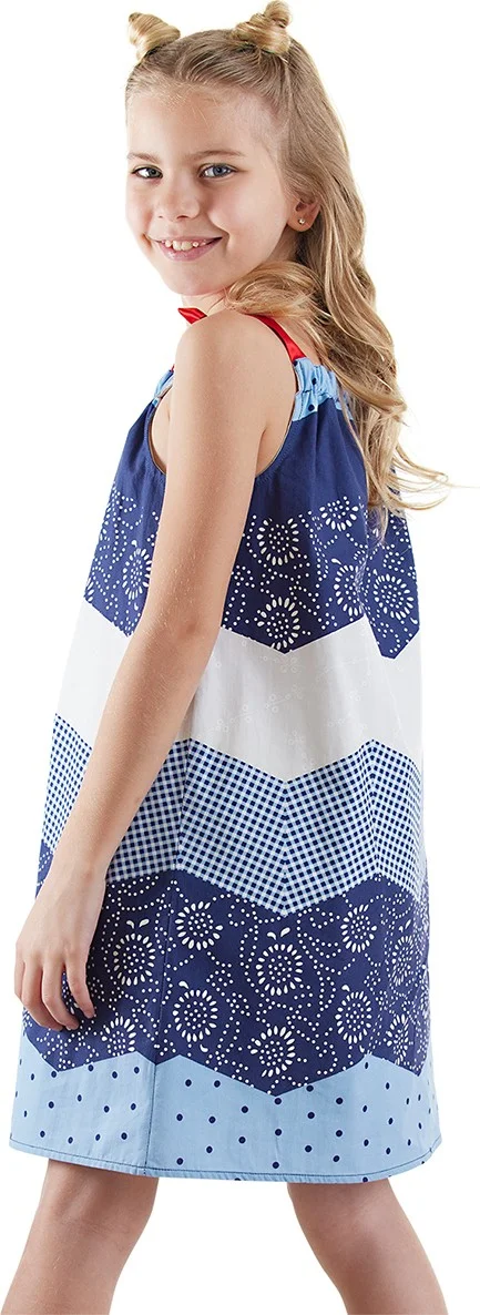 Denokids Chevron Print Dress