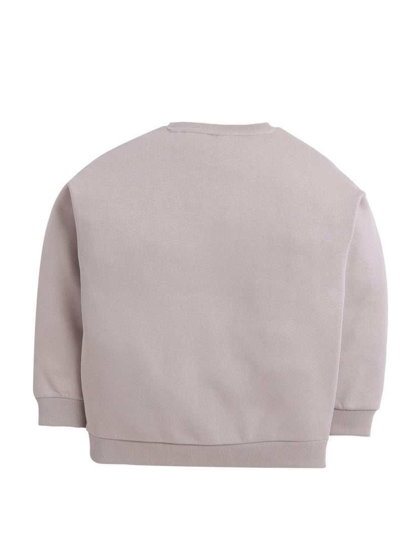 فكتور اند جين بلوزة قطنية للأولاد باللون البيج بطبعة شجاع - Image 4