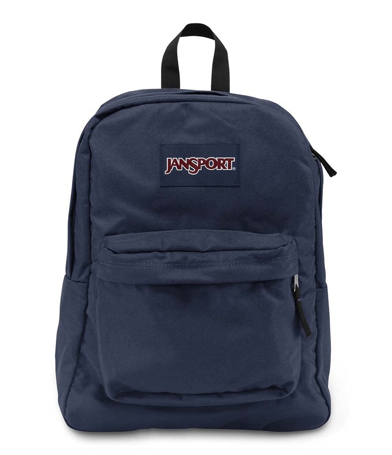 JanSport SuperBreak One Backpack Navy - Durable, Lightweight Bag with 1 Main Compartment, Front Utility Pocket with Built-in Organizer - Premium Backpack - Image 1