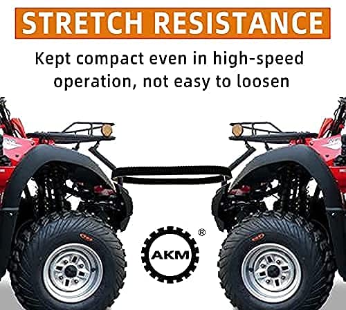 AKM Drive Belt 24G4022 fit Polaris Ranger 800 700 RZR 800 3211162 3211133 AKM Double Notch G-Force Carbon Cord CVT Belts for 3211118 2008 2009 2010 2013 2014 - Image 3