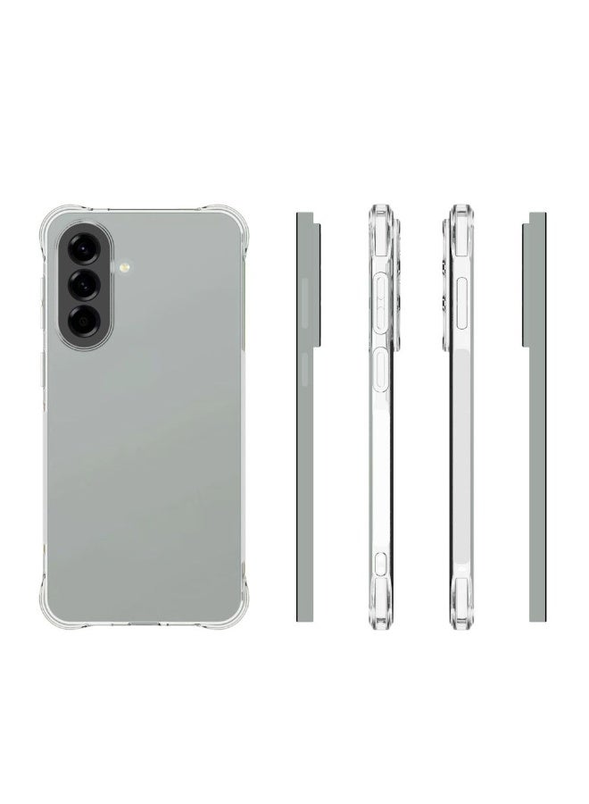 Samsung Galaxy A57 Clear Transparent Case Soft Flexible TPU Back Cover Anti Drop Shockproof Case with Reinforced edge Bumper Corner for Samsung Galaxy A57 Clear - Image 4