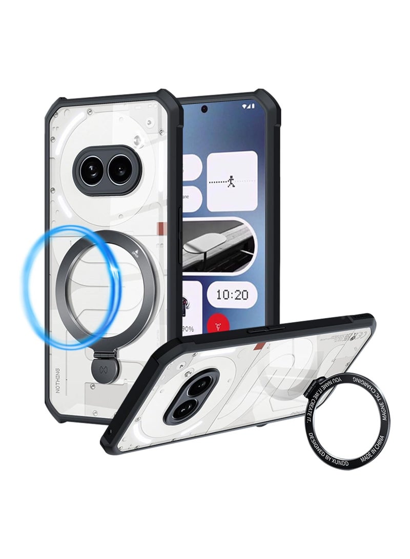 عام حافظة لهاتف Nothing Phone 2A مع حامل متوافق مع تقنية Magsafe، حافظة مغناطيسية نحيفة لهاتف Nothing Phone 2A مع حامل قابل للتعديل بشكل غير مرئي، تناسب رقيقة توفر حماية ضد الصدمات لهاتف Nothing Phone 2A. - Image 1