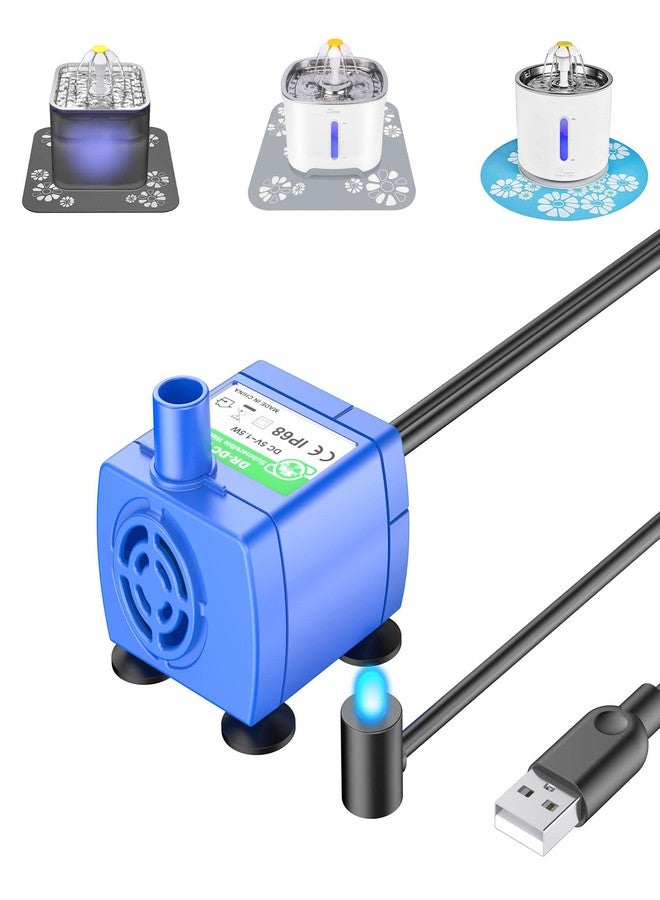 Wonder Creature Upgraded Cat Water Fountain Pump for Round and Cubic Fountains - Replacement Pump (Adapter Not Included) - Image 1
