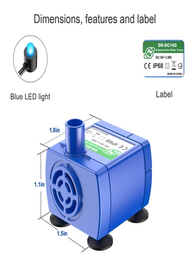Wonder Creature Upgraded Cat Water Fountain Pump for Round and Cubic Fountains - Replacement Pump (Adapter Not Included) - Image 3
