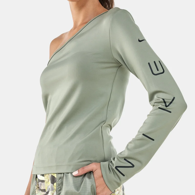 Nike Women's Sportswear Asymmetrical Long-Sleeve Top