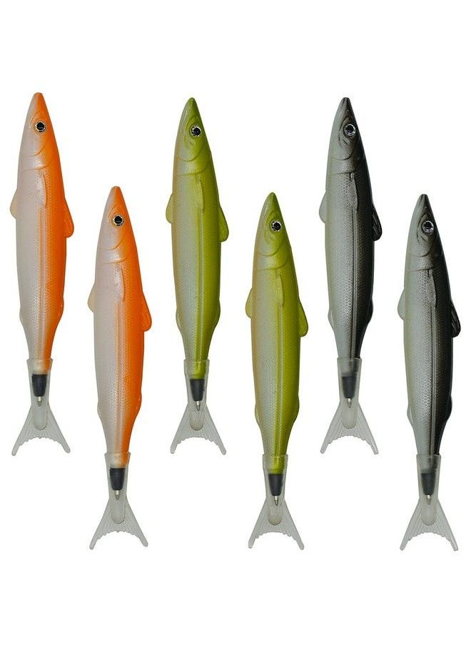 Maydahui - 6Pcs Fish Ballpoint Pen Creative Novelty Pens Black Ink For School Office Home - Image 1