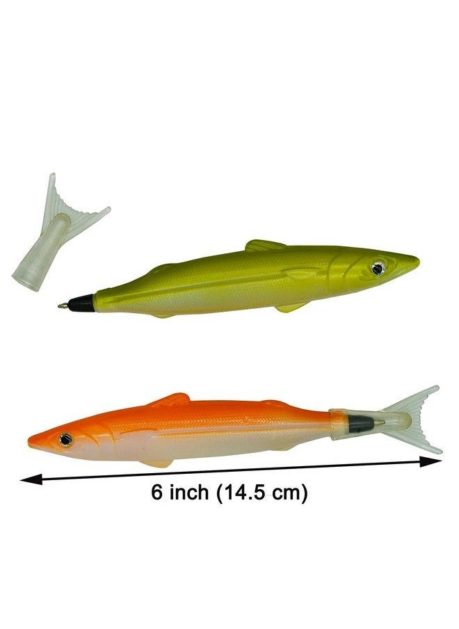 Maydahui - 6Pcs Fish Ballpoint Pen Creative Novelty Pens Black Ink For School Office Home - Image 1