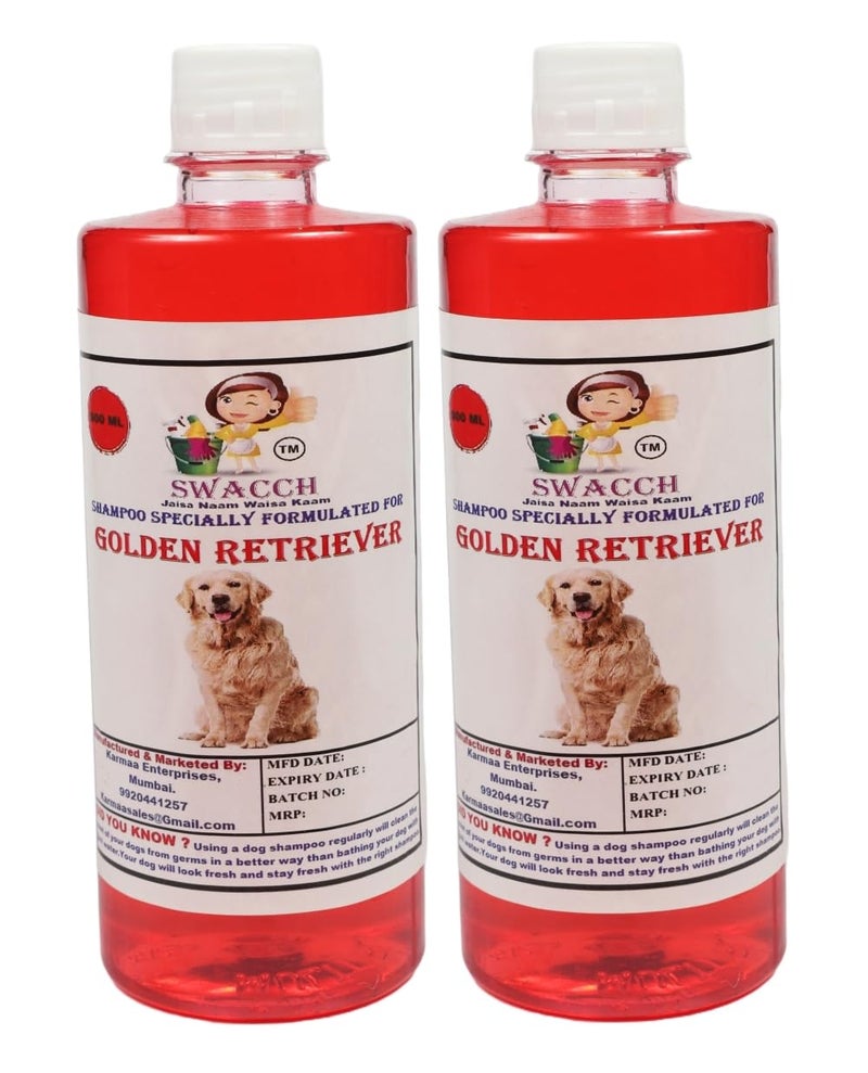 swacch Shampoo | Puppy Safe Shampoo | Golden Retriever Dog Shampoo (500ml) (Pack of 2) Jasmine + Small White Bone | Dog Chew Bones | Teething chew Toy | Dental Teething |Combo Pack - Image 2