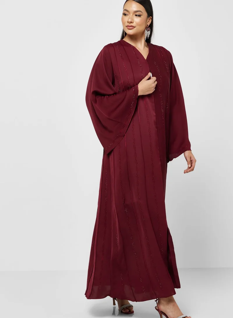 Khizana Embellished Detail Abaya