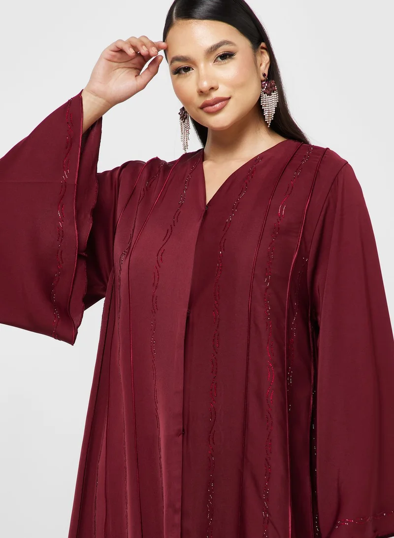 Khizana Embellished Detail Abaya
