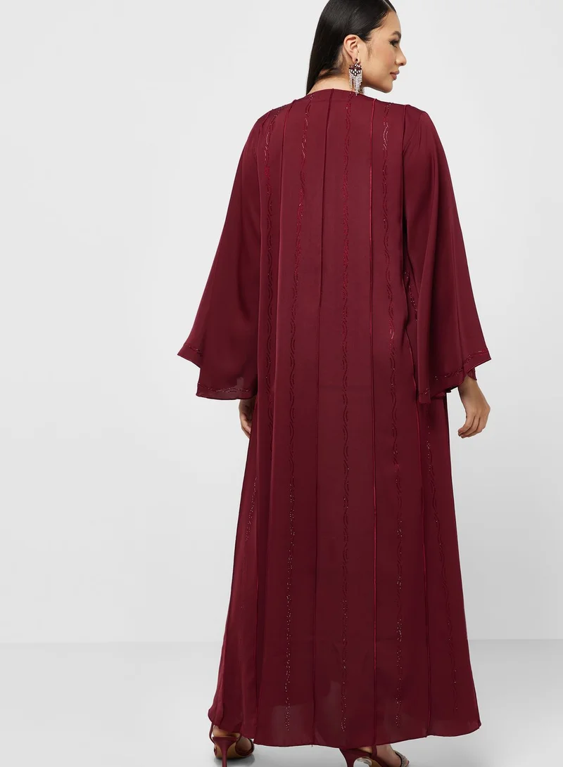 Khizana Embellished Detail Abaya