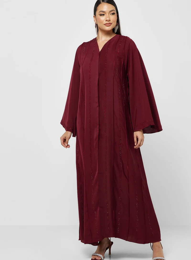 Khizana Embellished Detail Abaya