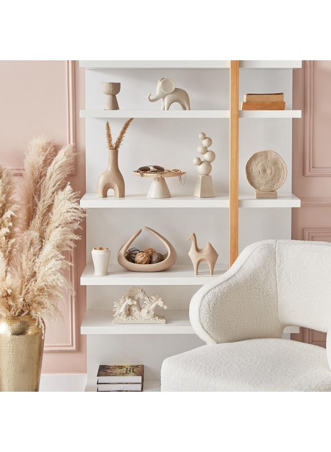 LUXE Polyresin Light Terracotta Horse Accent 25.5X9X15.5 Cm - Image 4