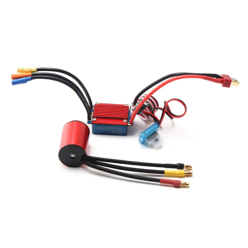 GoolRC S2435 4800KV Brushless Motor 4P Sensorless 25A Brushless ESC Electric Speed Controller for 116 118 RC Car Truck Car Motor - Image 3