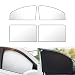 Flygun 4 PCS Car Side Window Sun Shade 3149In x 1968In x 787In Front Window Sun Protection 3149In x 1968In Rear Window Heat Insulation Universal Foldable Breathable Gauze Titanium Silver - Image 2