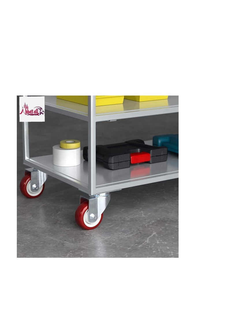 ABBASALI Pack of 2 Heavy Duty Rubber Caster Wheel with Nut & Bolt - Image 2