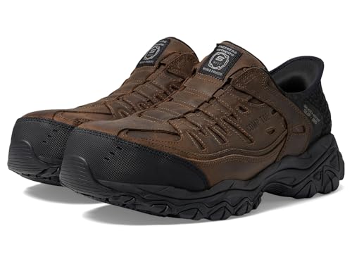 SKECHERS حذاء سكيشرز للرجال هولدريدج رايكر بدون استخدام اليدين، بني، 9 - Image 1
