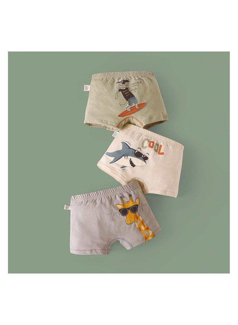 RedMapleTEK 3-Pack Boys' Cotton A-Type Boxer Briefs - Image 1