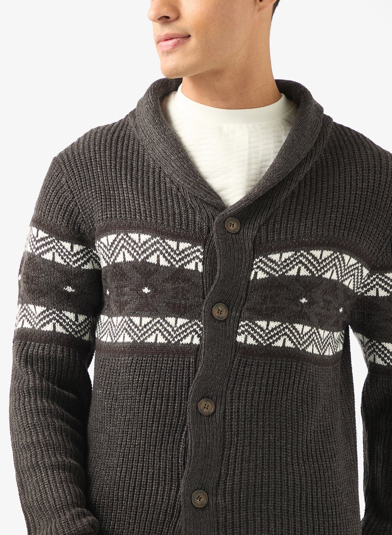 برايف سول كارديجان بأزرار - Image 3