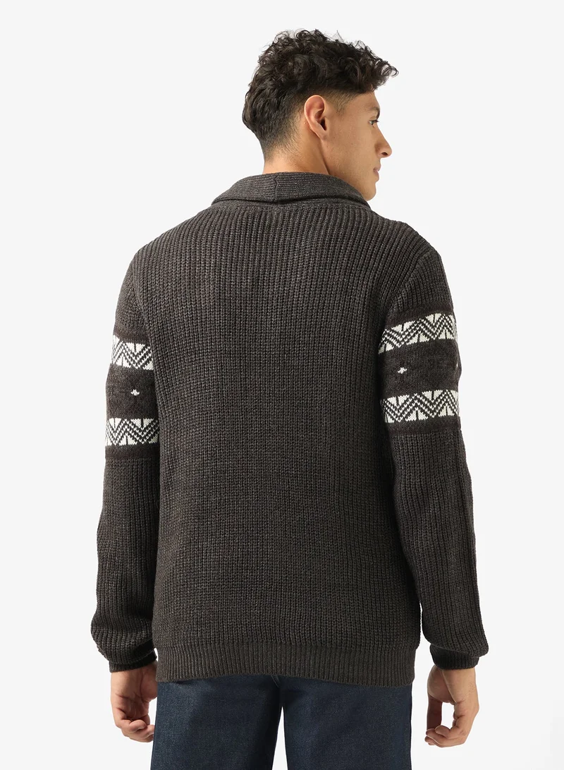 BRAVE SOUL Buttoned Cardigan