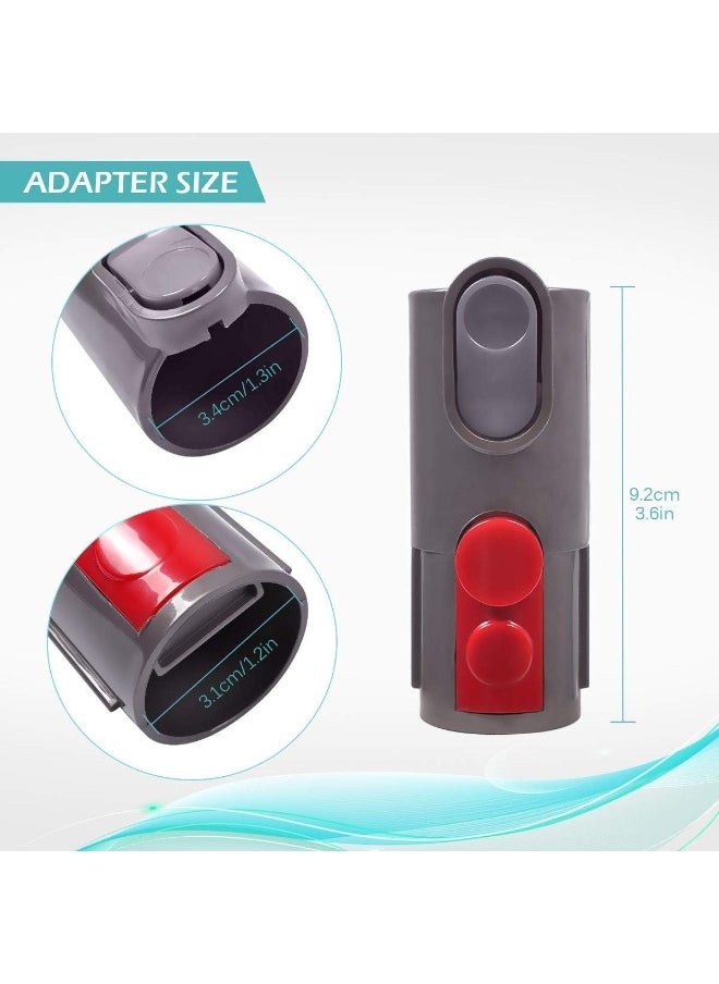 Flatout Head Tool And Converter Adapter Compatible With Dyson V7 V8 V10 Vacuum Cleaners Pack Of 2