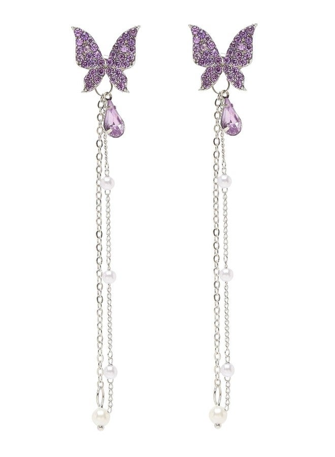 YouBella Fashion Jewellery Celebrity Inspired Stylish Butterfly Dangler Earings Earrings for Women and Girls (Gold) (YBEAR_33381A) - Image 1