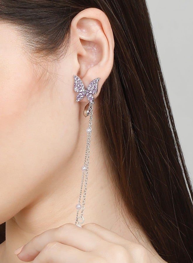 YouBella Fashion Jewellery Celebrity Inspired Stylish Butterfly Dangler Earings Earrings for Women and Girls (Gold) (YBEAR_33381A) - Image 5