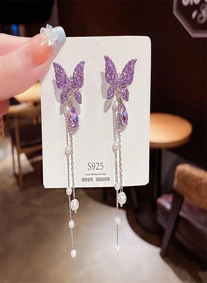 YouBella Fashion Jewellery Celebrity Inspired Stylish Butterfly Dangler Earings Earrings for Women and Girls (Gold) (YBEAR_33381A) - Image 4