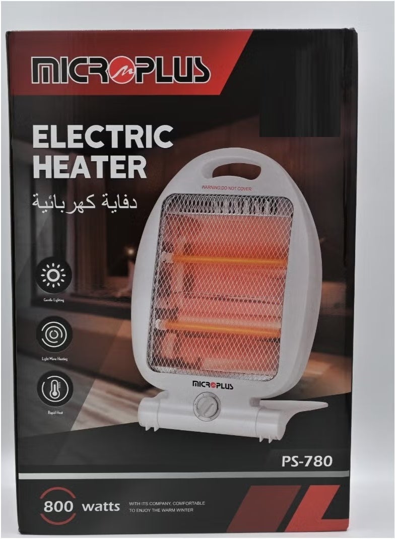 مايكروبلس مدفأة كهربائية للغرفة 800 واط، لون أبيض، Ps-780 - Image 1