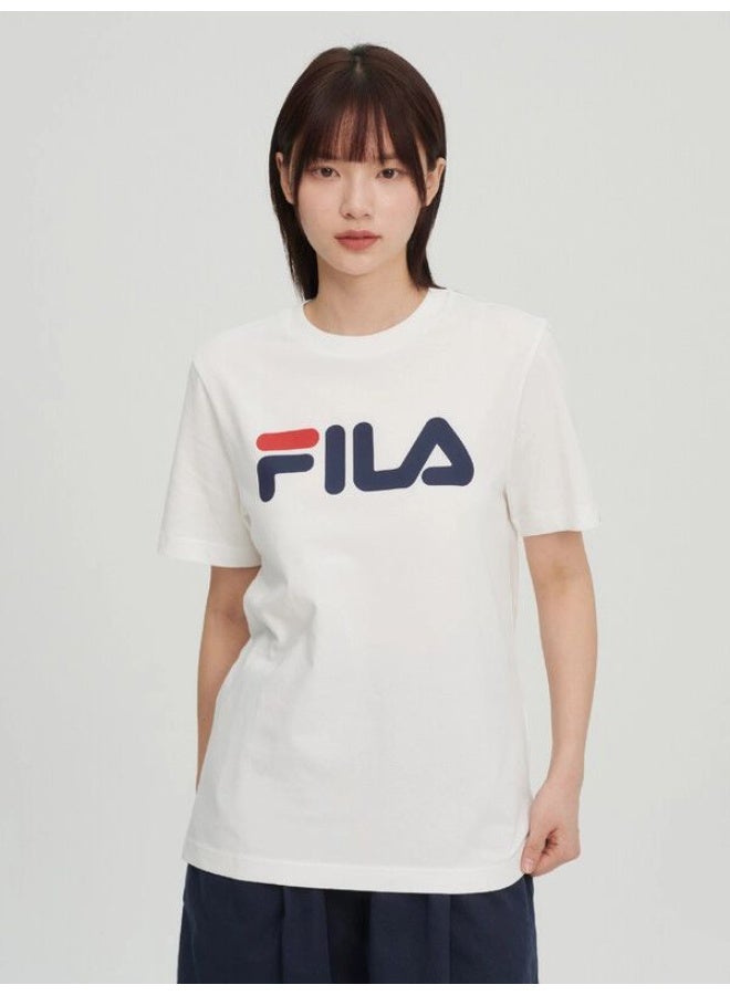 FILA Classic Logo Crew Neck Short Sleeve T-Shirt, Unisex Casual Top-XXXXXXL - Image 2