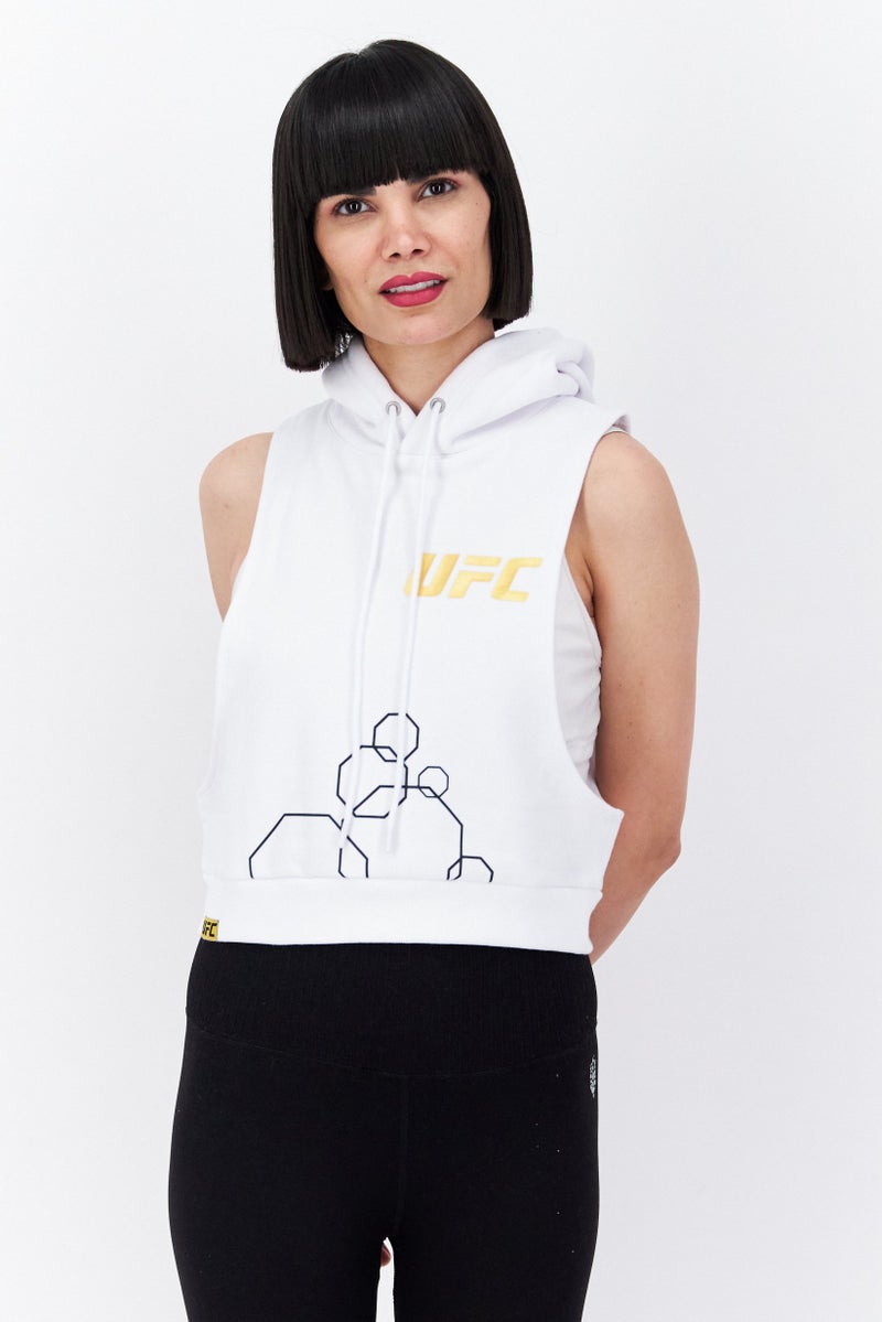 Ufc Women Sportswear Fit Sleeveless Training Top, White - Image 1